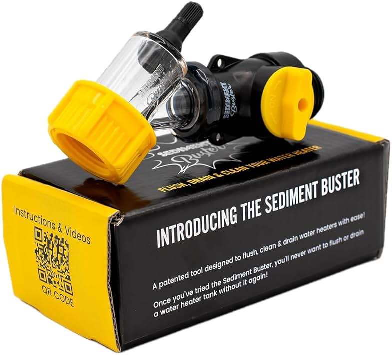 Sediment Buster UL Verified V699054 Water Heater Flushing, Cleaning Tool | Sediment Buster® breaks up, stirs and drains sediment clogs from gas or electric water heaters, includes video instructions - Image 5