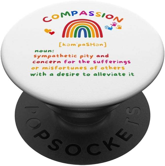 Compassion Kindness For Grade School Middle School Teachers PopSockets Standard PopGrip - Image 1
