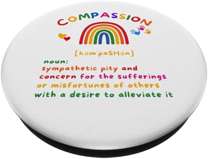 Compassion Kindness For Grade School Middle School Teachers PopSockets Standard PopGrip - Image 2