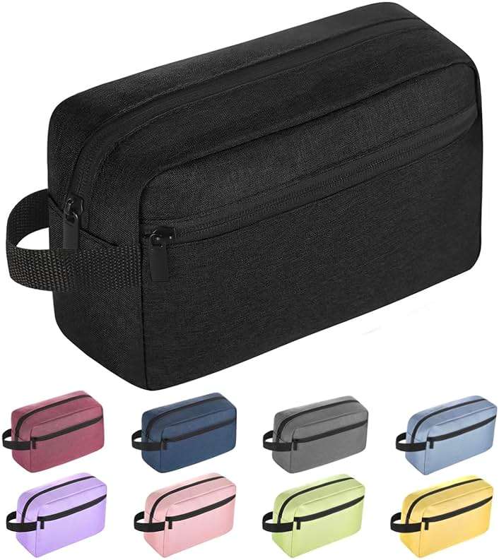 Icramsy Travel Toiletry bag Toiletry bag for women men Hanging Cosmetic bag Travel accessories for Women Men (Black) - Image 1