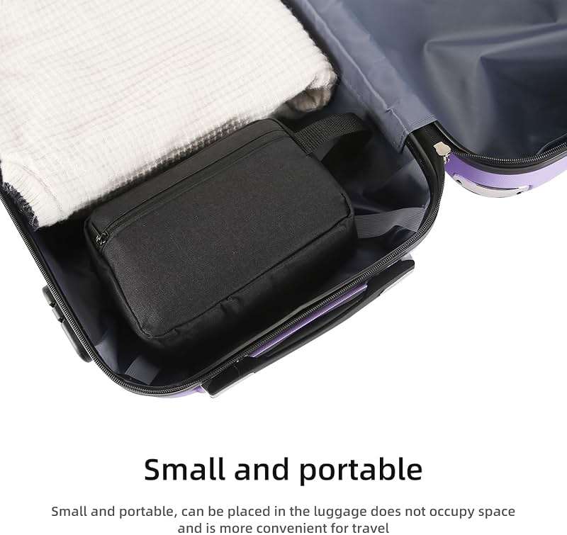 Icramsy Travel Toiletry bag Toiletry bag for women men Hanging Cosmetic bag Travel accessories for Women Men (Black) - Image 7