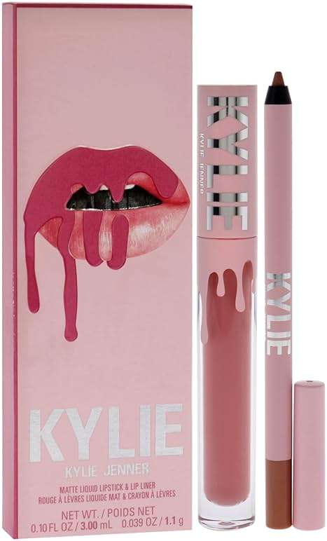 Matte Lip Kit - 808 Kylie by Kylie Cosmetics for Women - 2 Pc 0.10oz Matte Liquid Lipstick, 0.03oz Lip Liner - Image 3