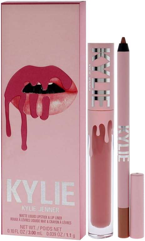 Matte Lip Kit - 808 Kylie by Kylie Cosmetics for Women - 2 Pc 0.10oz Matte Liquid Lipstick, 0.03oz Lip Liner - Image 4