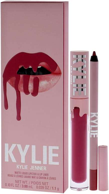 Matte Lip Kit - 102 Extraordinary by Kylie Cosmetics for Women - 2 Pc 0.10 oz Matte Liquid Lipstick, 0.03 oz Lip Liner - Image 4
