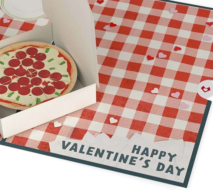 Lovepop Valentines Day Card for Her, Him - 3D Romantic Greeting Pop-Up Cards - You've Stolen a Pizza my Heart - 5" x 7" - Blank Notecard & Envelope Included - Image 4