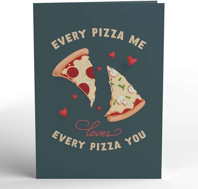 Lovepop Valentines Day Card for Her, Him - 3D Romantic Greeting Pop-Up Cards - You've Stolen a Pizza my Heart - 5" x 7" - Blank Notecard & Envelope Included - Image 5