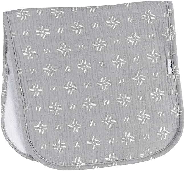 Gerber Baby Unisex Muslin Burp Cloths 6-Pack, Multi Teal Dots, Large Size 20" x 10" - Image 8