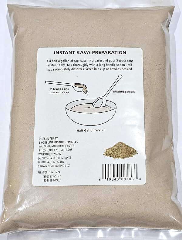Tikaram's Instant Kava Powder, Fiji Waka, Noble Kava Root, 1/2 lb (8oz)-Fiji Market Wholesale LLC - Image 2