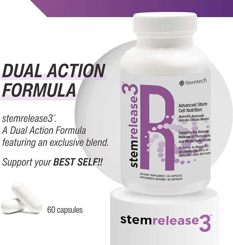 Quadruple Wellness Boost: stemrelease3™ 4-Pack - Unlock Your Body's Potential for Natural Renewal and Youthful Vitality, Exclusive Blend for Telomere Health - Image 2