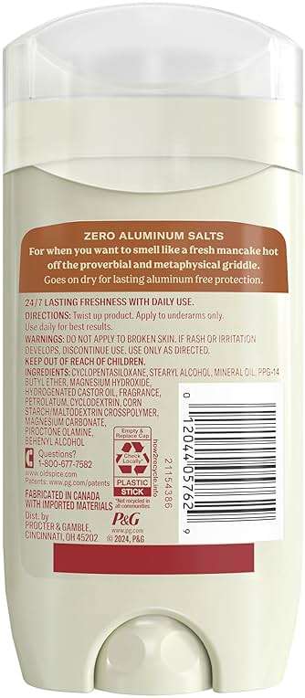 Old Spice GentleMan's Aluminum Free Dry Feel Deodorant for Men, 24/7 Lasting Freshness, Gentle on Skin with Skin Conditioners, Blue Agave + Fresh Waterfall Scent, 3.0 oz (Pack of 3) - Image 8