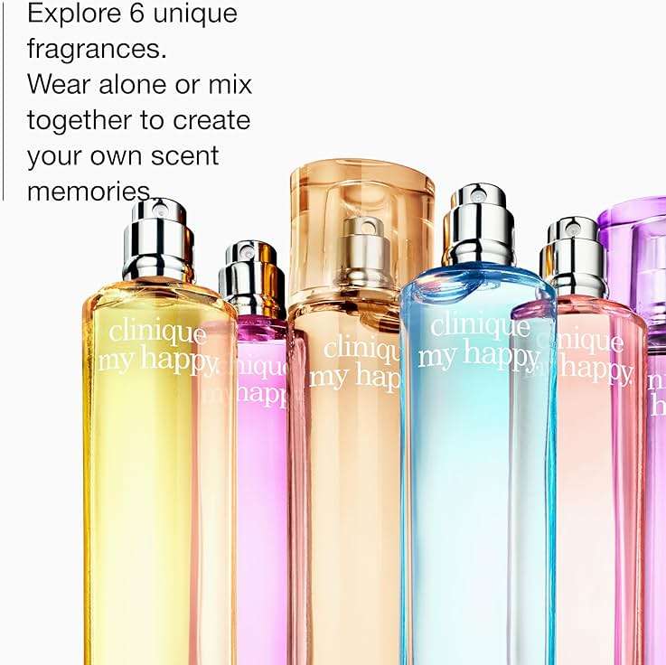 Clinique My Happy Fragrance Spray | Cocoa & Cashmere, Baby Bouquet, Cookies & Kisses, Indigo Mist, Lily of the Beach, Peony Picnic | Perfumes for Women - Image 3