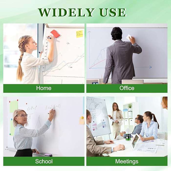 Threlaco 3 Pack Dry Erase Wipes 300 Pcs Whiteboard Cleaning Wipes Wet Whiteboard Cleaner Classroom Teacher Supplies, 100 Pcs Per Canister - Image 7