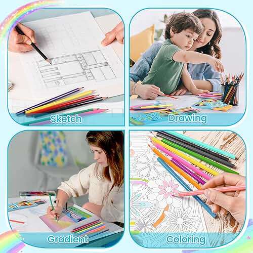 480 Count Colored Pencils Bulk, 40 Packs Colored Pencils for Kids 12 Colors, Pre-sharpened Coloring Pencils for Adults, Bulk School Supplies for Teachers, Back to School Supplies, Classroom Prizes - Image 5