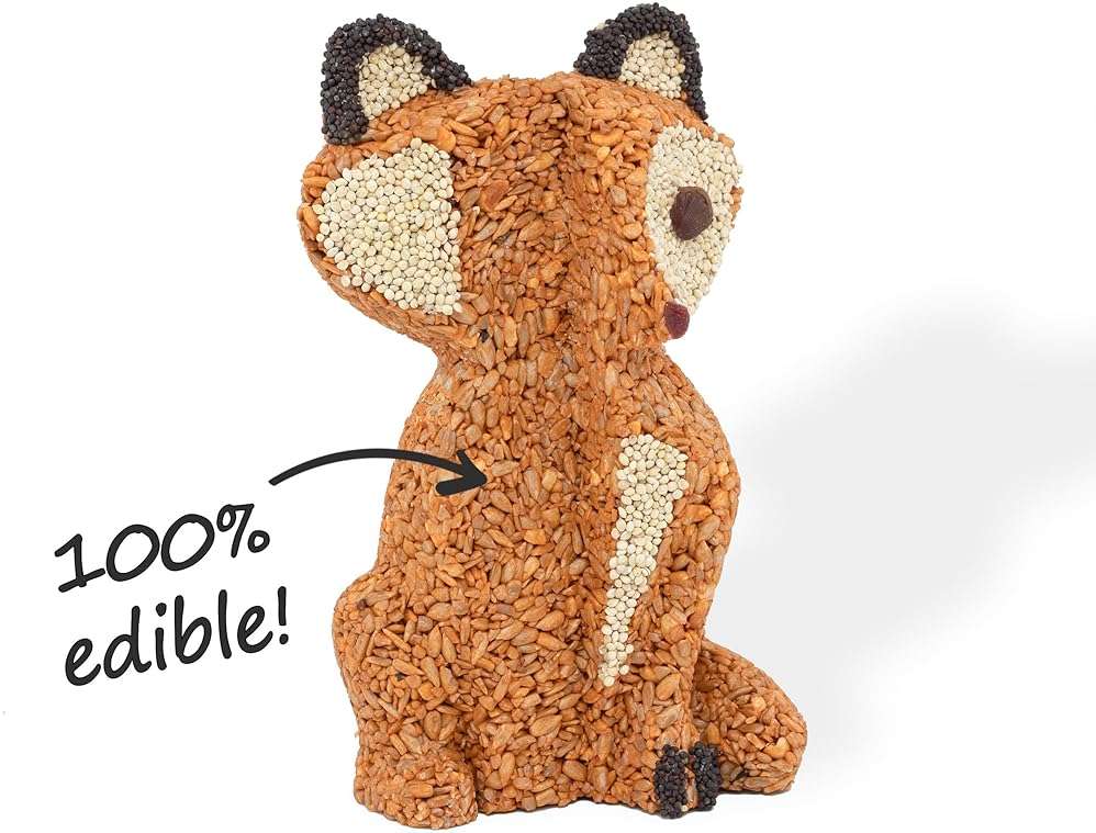 Fox Handmade Bird Feeder - 100% Edible Compressed Seed for Wild Backyard Birds (Ultimate Bird Lover Gift) - Image 4