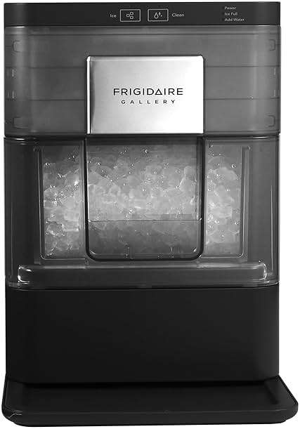 FRIGIDAIRE Gallery Countertop Crunchy Chewable Nugget Ice Maker, 44lbs per Day, Auto Self Cleaning, 2.0 Gen, Black - Image 1