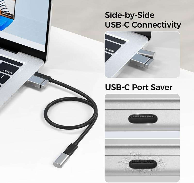 Cable Matters 40Gbps USB C Extension Cable - 3.3ft / 1m, Supports [8K@60Hz/4K@240Hz Video, 240W Charging, 40Gbps Data Transfer] USB 4 Extension Cable, Thunderbolt 4/5, Nintendo Switch 2 Compatible - Image 7