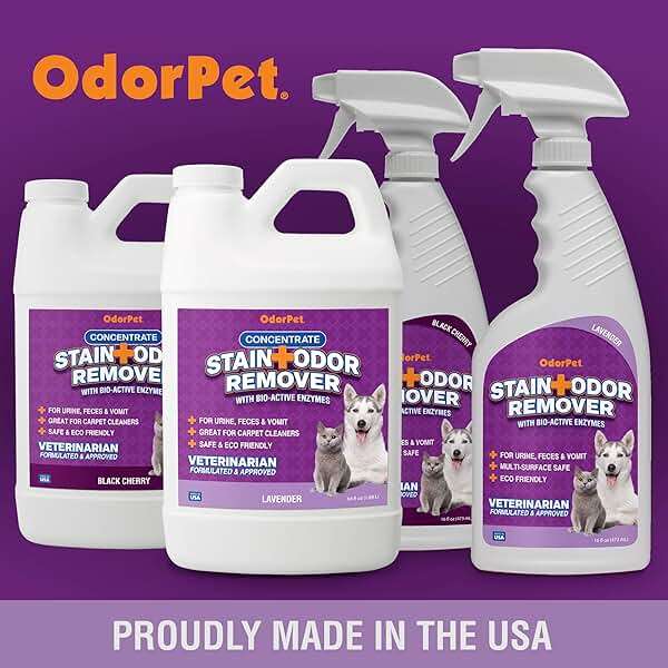 OdorPet Pet Stain Remover and Odor Eliminator - 16 Oz Ready To Use Spray, Non Staining, Professional Strength, Lavender Scent by Alpha Tech Pet - Image 9