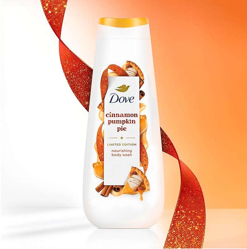 Dove Limited Edition Holiday Treats Body Wash Cinnamon Pumpkin Pie for Deep Nourishment 20 oz - Image 6