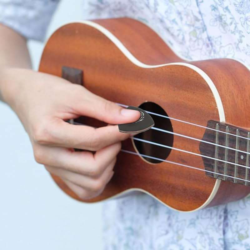 Toyvian 3 Pcs 1 Set Leather Picks Metal Guitar Bass Pick Electric Guitar Picks Multipurpose Ukelele Electric Guitar Accessories Leather Guitar Plectrums Skin Ukulele Replace - Image 8