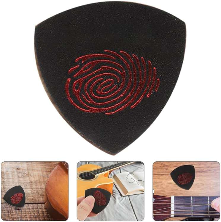 Toyvian 3 Pcs 1 Set Leather Picks Metal Guitar Bass Pick Electric Guitar Picks Multipurpose Ukelele Electric Guitar Accessories Leather Guitar Plectrums Skin Ukulele Replace - Image 9