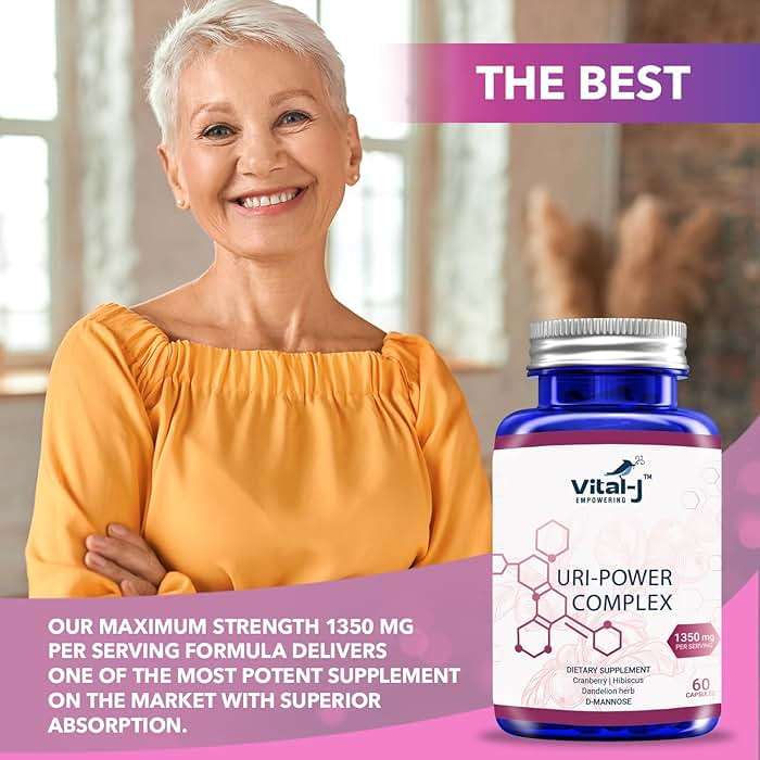 4-IN-1 URI POWER COMPLEX 1350mg - D Mannose, Cranberry, Hibiscus, and Dandelion Herb - Naturally Cleanse the Bladder and Urinary Tract 60 capsules – Specialized Approach for UTI Avoidance - Image 8