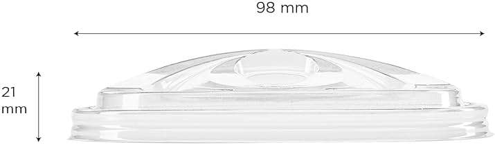 KARAT EARTH KE-KC626TS-SHNE 98mm diameter PLA Strawless Sipper Lid for 12-24oz PLA Cup - 1,000 pcs - Image 3