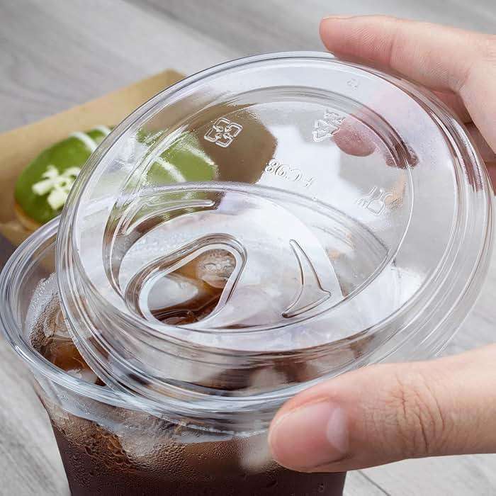 KARAT EARTH KE-KC626TS-SHNE 98mm diameter PLA Strawless Sipper Lid for 12-24oz PLA Cup - 1,000 pcs - Image 4