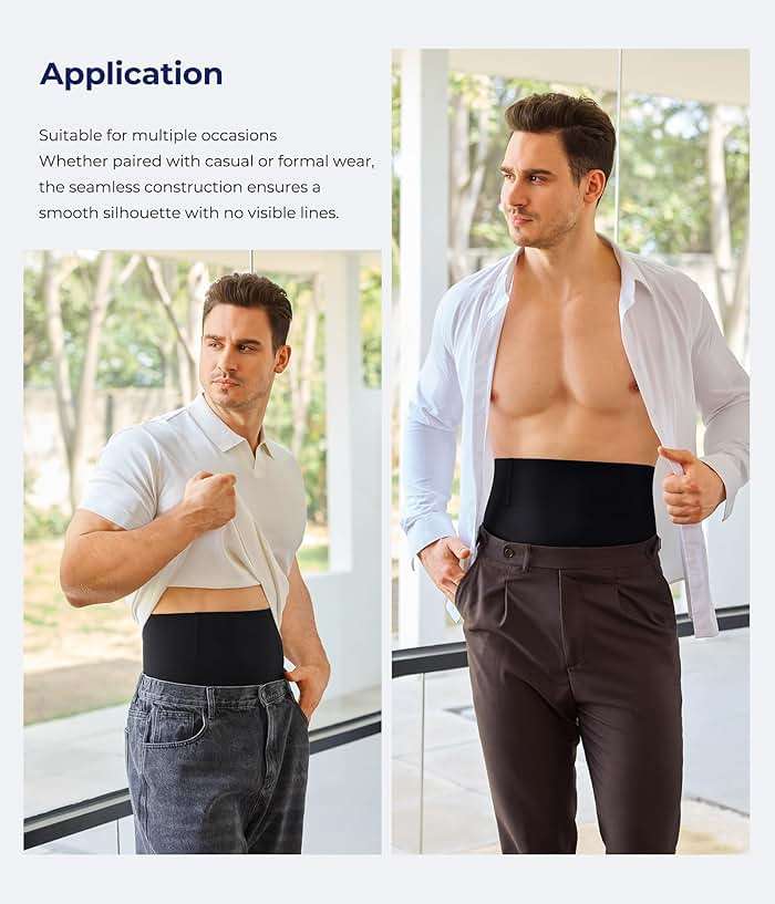 TAILONG Mens Shapewear Tummy Control Underwear Compression Shorts Slimming Body Shaper Leg Boxer Briefs - Image 5