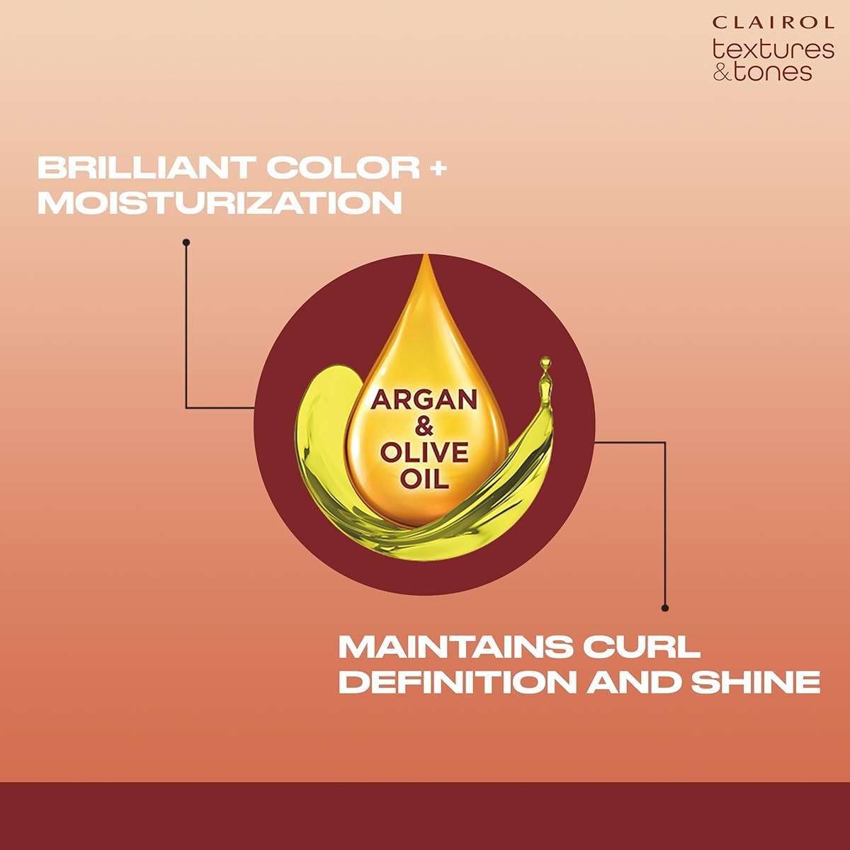 Clairol Textures & Tones Permanent Hair Dye, 1N Natural Black Hair Color | Ammonia-Free | Moisture-Rich Formula with Argan, and Olive Oil for Brilliant Shine | Pack of 1 - Image 8