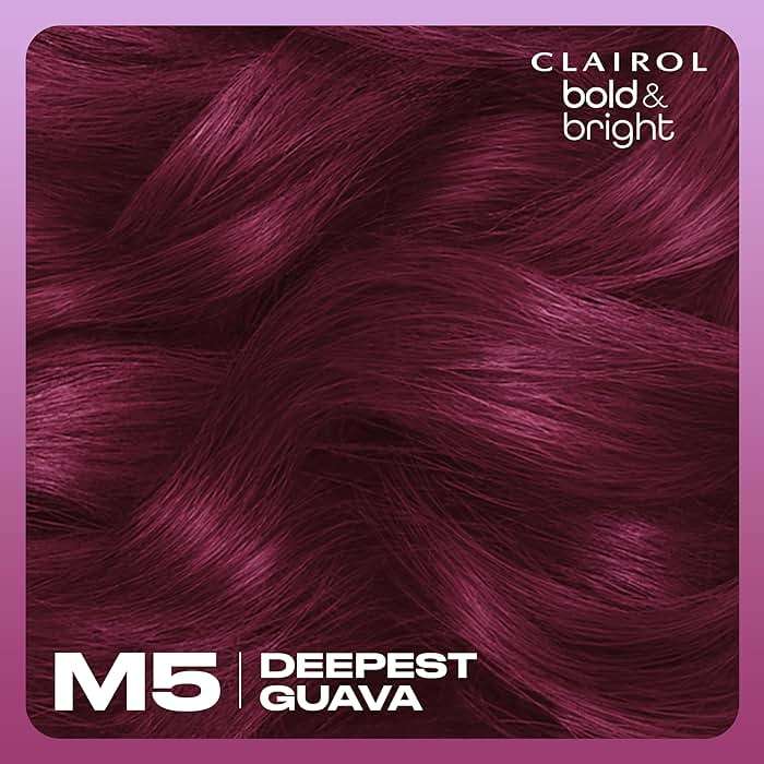 Clairol Bold & Bright Permanent Hair Dye, M5 Deepest Guava Hair Color | Intense Vibrancy + Moisturizing Shine | Includes Color Boost Glaze to Amplify Color Anytime | Pack of 1 - Image 9