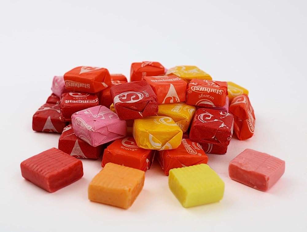 Original Star Candy Bulk - Fruity Chewy Individually Wrapped Pink, Red, Orange, and Yellow Burst Fun Size Candy (2 Pound, Approximately 90 Pieces) - Image 5