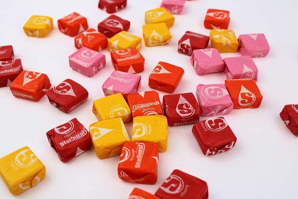 Original Star Candy Bulk - Fruity Chewy Individually Wrapped Pink, Red, Orange, and Yellow Burst Fun Size Candy (2 Pound, Approximately 90 Pieces) - Image 7
