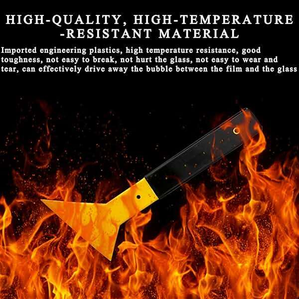 Dickno Window Tint Squeegee, Triangle Tinting Squeegee with Non-Slip Long Handle, Auto Vinyl Wrapping Tint Installation Scraper, Car Windshield Snow Frost Ice Removal & Cleaning Tool - Image 5