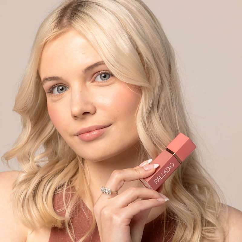 Palladio Liquid Blush for Cheeks & Lips 2-in-1 Makeup Face Blush, Weightless Cream Formula, Smudge Proof Long-Wearing Pigmented Blush, Natural Look Makeup Face Blushes, Shimmer Finish, Dainty - Image 7