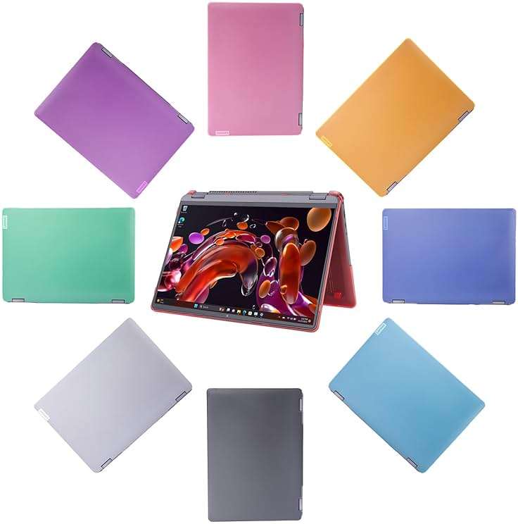 mCover Hard Case Only Compatible for 2022-2024 14" Lenovo IdeaPad Flex 5 Windows 14ALC7 / 14IAU7 / 14ABR8 / 14IRU8 Series Convertible Laptop Computers (NOT Fitting Other Models) -Black - Image 7