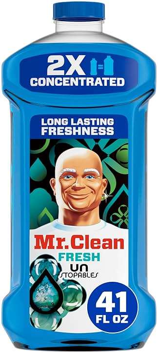 Mr. Clean 2X Concentrated Multi Surface Cleaner with Unstopables Fresh Scent 41 fl oz - Image 1