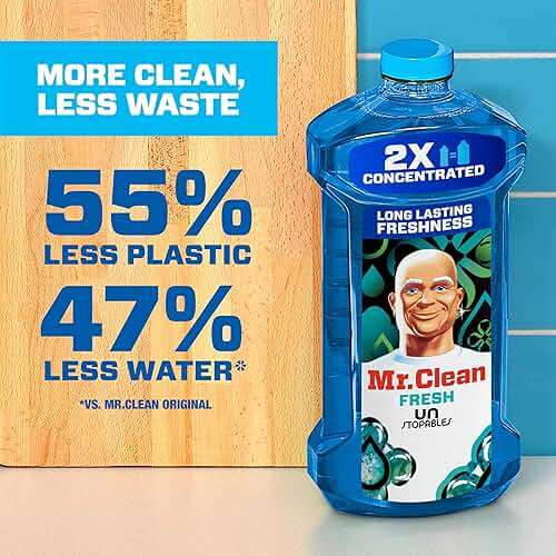 Mr. Clean 2X Concentrated Multi Surface Cleaner with Unstopables Fresh Scent 41 fl oz - Image 6