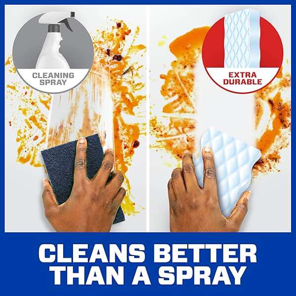 Mr. Clean Magic Eraser Sponge, All Purpose Cleaner, Cleaning Scrubber, Kitchen, Bathroom, Shower, Oven, Cleaning Supplies, Variety Pack with 1 Ultra Thick, 2 Ultra Foamy, & 3 Extra Durable, 6ct - Image 2