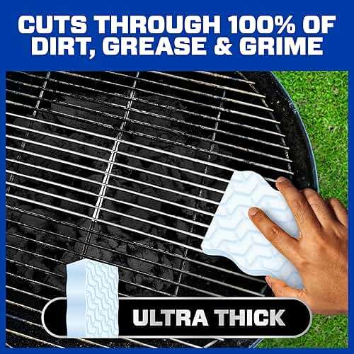 Mr. Clean Magic Eraser Sponge, All Purpose Cleaner, Cleaning Scrubber, Kitchen, Bathroom, Shower, Oven, Cleaning Supplies, Variety Pack with 1 Ultra Thick, 2 Ultra Foamy, & 3 Extra Durable, 6ct - Image 3