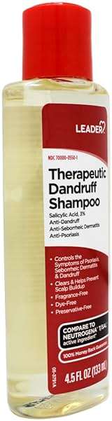 Leader Therapeutic Dandruff Shampoo Anti-Dandruff, Anti-Seborrheic Dematitis and Anti-Psoriasis - salicylic acid Shampoo 4.5 Fl Oz (133 ml) (4.5 Fl OZ (Pack of 1)) - Image 3