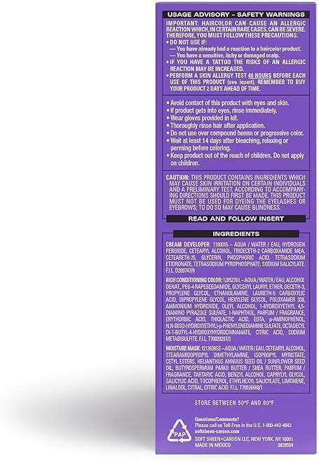 Softsheen-Carson Dark and Lovely Hair Dye, Fade Resist Hair Color with Conditioning Mask, Virtual Violet, 1 Kit - Image 6