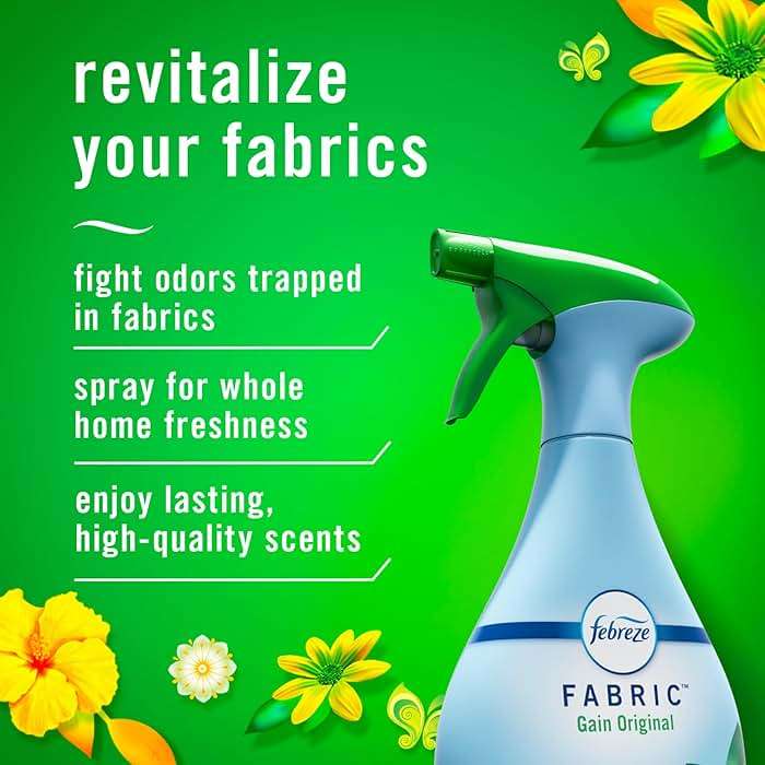 Febreze Odor-Fighting Fabric Refresher with Gain, Original, 16.9 fl oz, Pack of 2 - Image 2