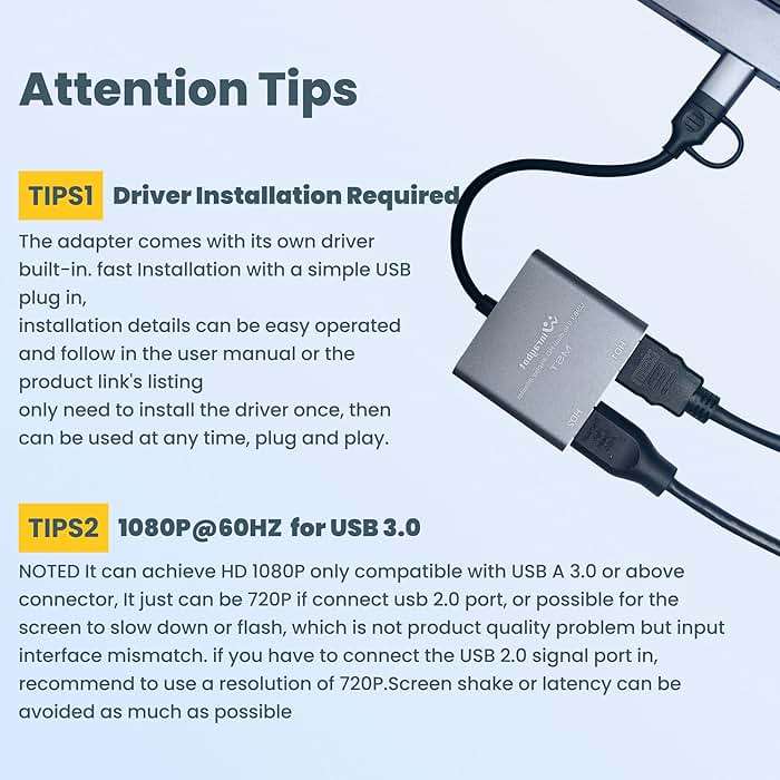 WinRaybot USB to HDMI Adapter for 2 Monitors-USB3.0 to Dual hdmi for 3 Monitors-USB to HDMI with Two HD Displau Supports Mac & Windows/Dual HDMI Extender -External Video & Graphics Card Adapter - Image 7