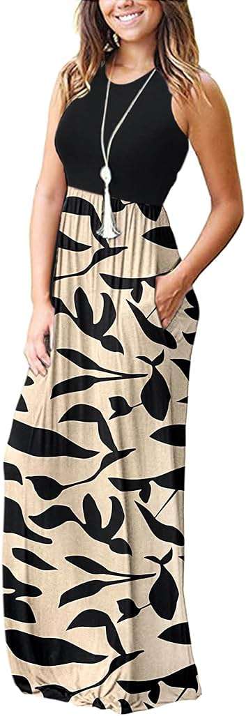AUSELILY Women's Classic Sleeveless Loose Plain Casual Long Maxi Dresses for Women 2026 - Image 2