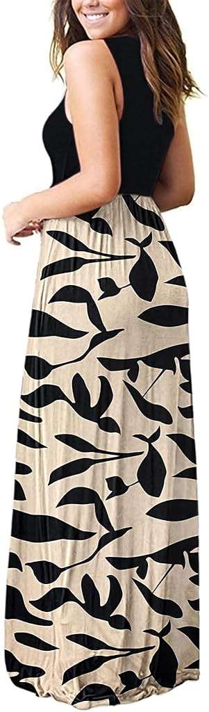 AUSELILY Women's Classic Sleeveless Loose Plain Casual Long Maxi Dresses for Women 2026 - Image 3
