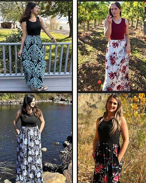 AUSELILY Women's Classic Sleeveless Loose Plain Casual Long Maxi Dresses for Women 2026 - Image 4