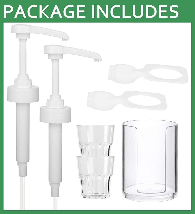Dispenser Pumps for Listerine 1 or 1.5 Liter Mouthwash Bottles with Cup Holders, Resuable Cups and Clear Plastic Paper Cup Dispenser - Fits Total Care, Original, Zero Alcohol, Cool Mint, etc - Image 2