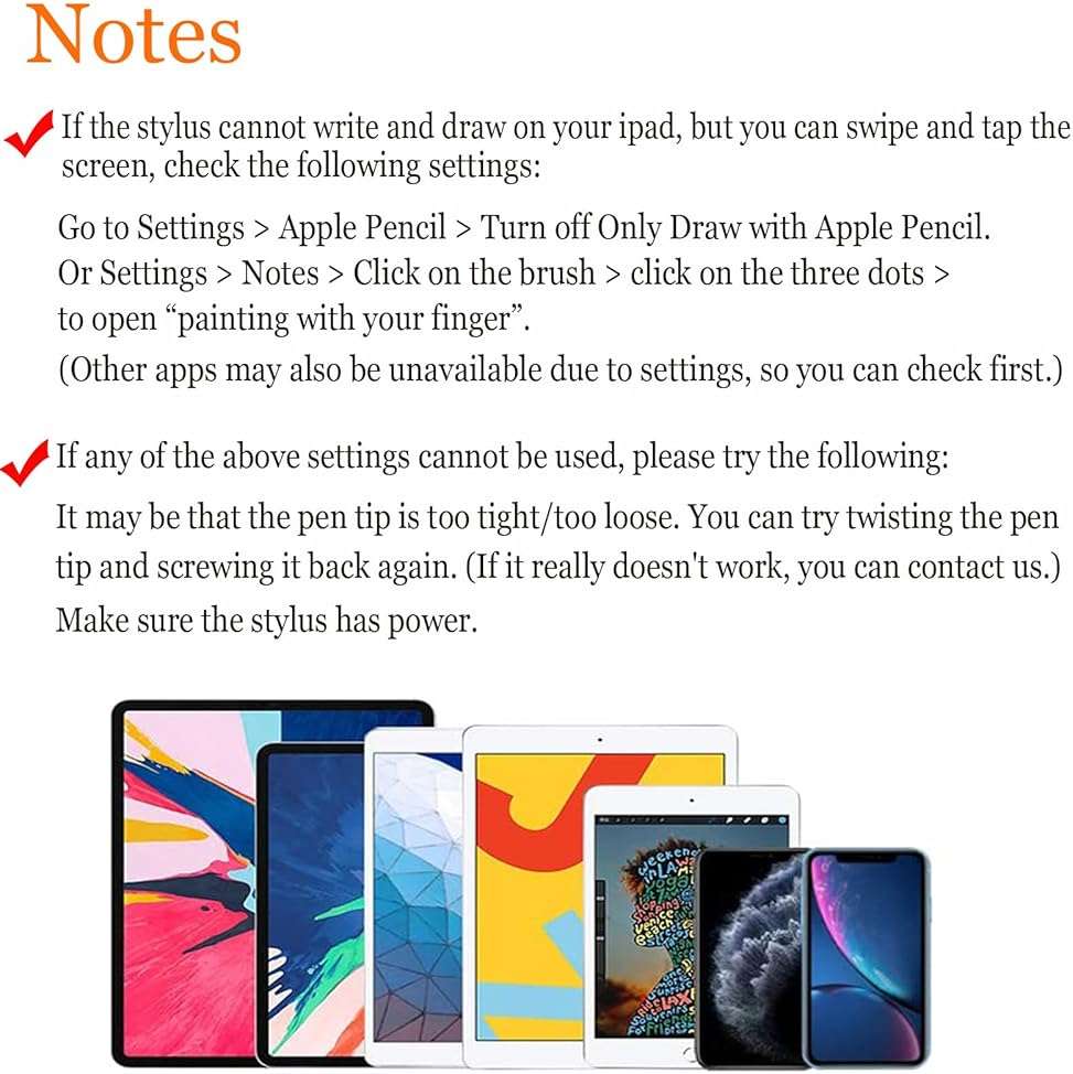 Stylus Pen for Touchscreen, Rechargeable Universal iPad Pen for Tablet, Digital Pens Fine Point Stylist Pen Compatible with Android, iOS, iPhone, iPad/iPad mini/Pro/Air and More Tablet/Phone - Image 2