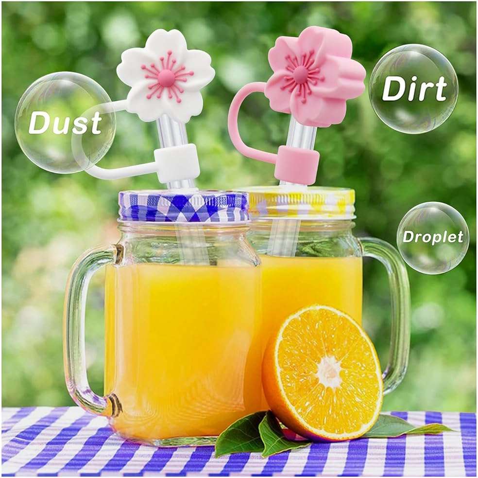 Straw Cover Cap for Stanley Cup,Silicone Straw Topper 10 mm 0.4 in Reusable Straw Tips Lids,Straw Tip Covers for Stanley Cups Accessories - Image 3