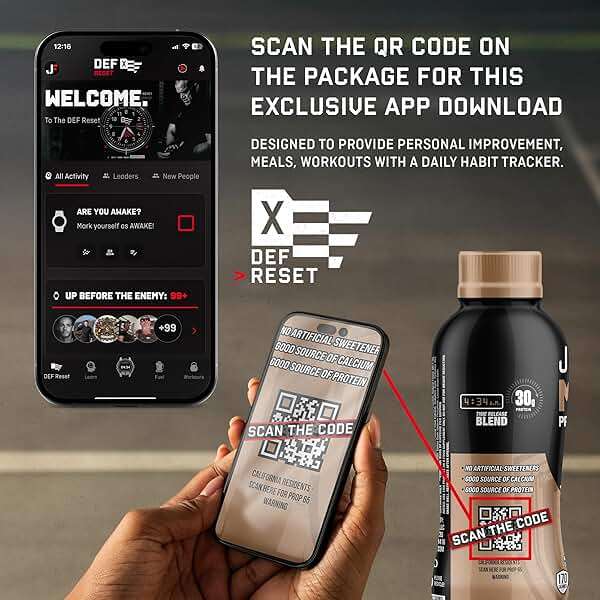 Jocko Fuel Mölk 30g Grass Fed Protein Shakes - No Added Sugar Protein Drinks KETO Friendly - Ready to Drink 12 FL Oz (Pack of 12) Sweet Cream Coffee - Image 8